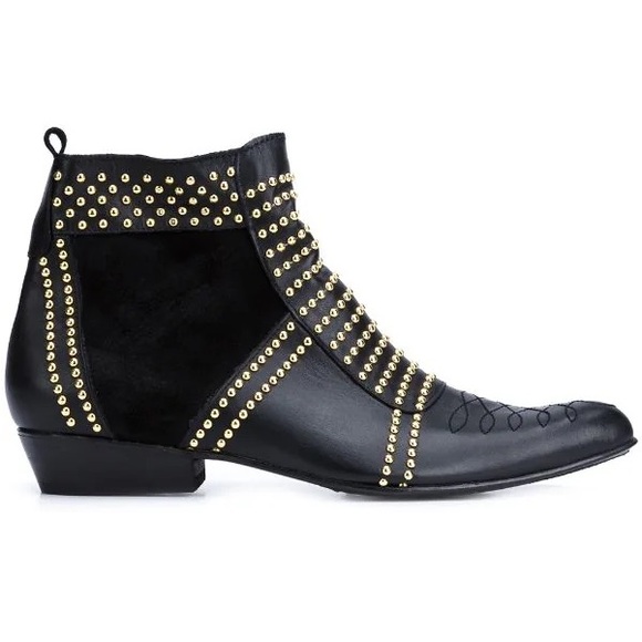 Anine Bing Shoes - ANINE BING Charlie Stud Embellished Leather Boots